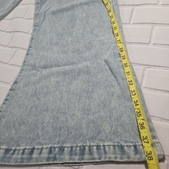Fashion Casual XS High-Waisted Wide Leg - Women's Denim Jeans with Pockets - Picture 5 of 9